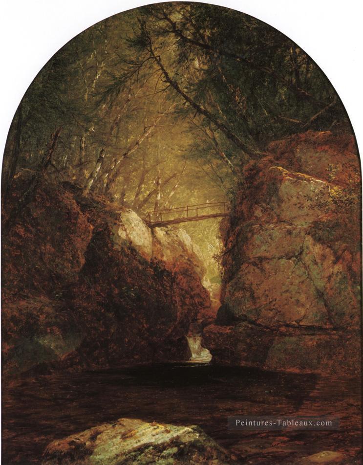 Bash Bish Falls Luminisme Paysage John Frederick Kensett Peintures à l'huile